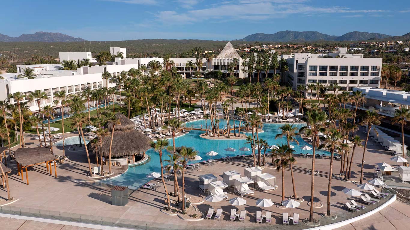 Paradisus Los Cabos luxury all-inclusive resort in San José del Cabo with adults-only Reserve section, beachfront pools, and upscale amenities.